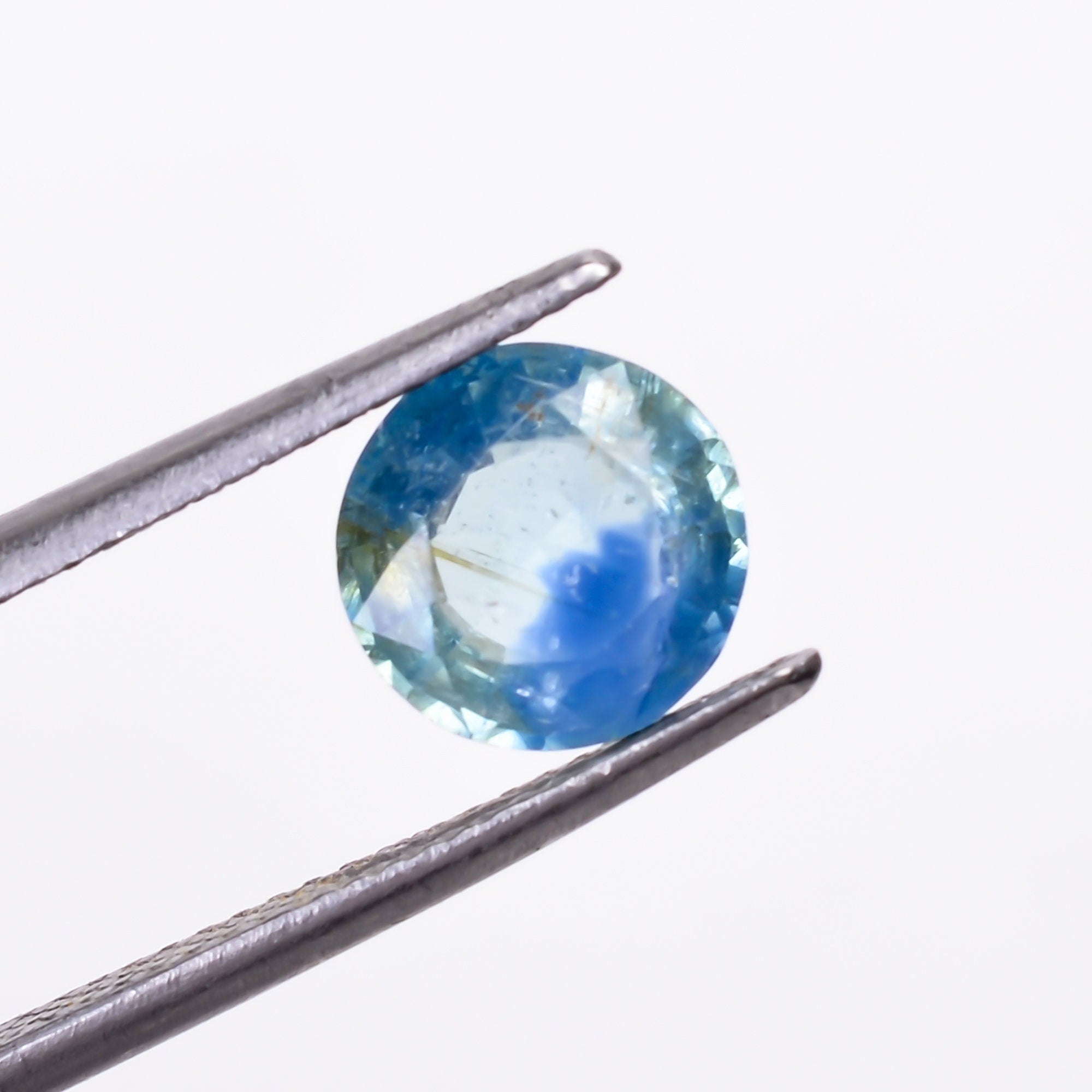 natural mix kyanite round shape cut stone loose gemstone